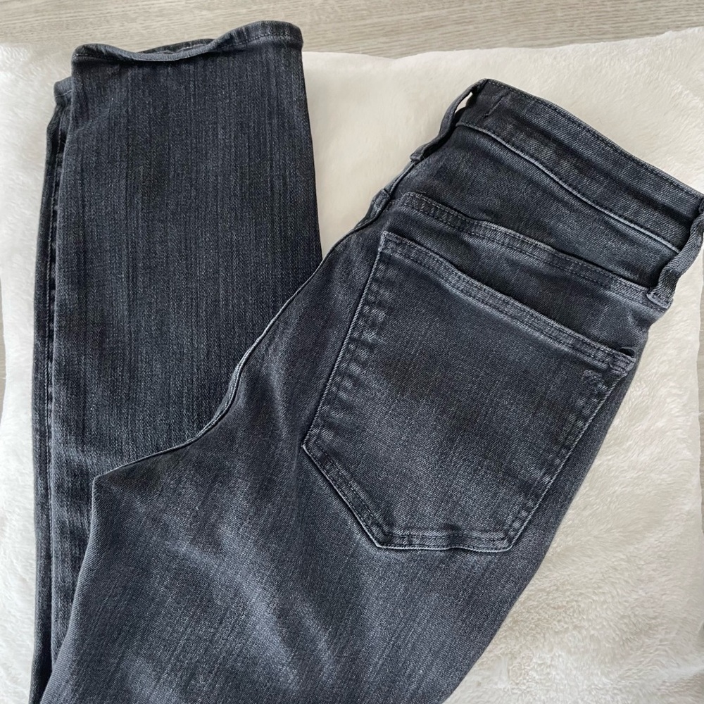 Madewell Cury Stovepipe Black Denim Jeans